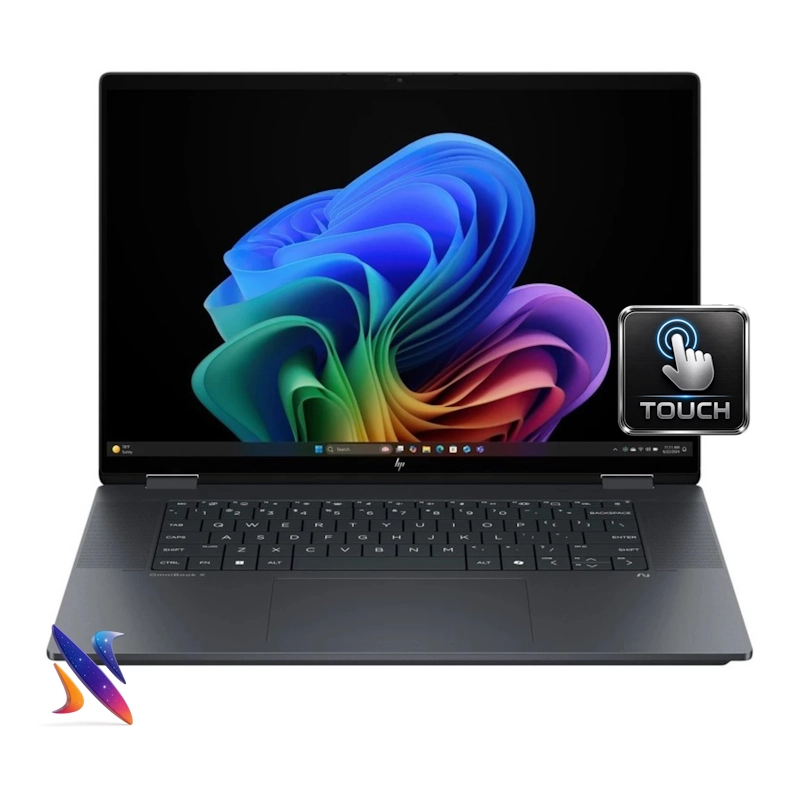 HP-OMNIBOOK-AS0023DX-NX1-07 لپ تاپ لمسی 16 اینج اچ پی OmniBook X Flip 16 AS0023DX Core Ultra7-256V 16GB 1TB SSD Intel ARC-140V Graphics Touch - Image 1