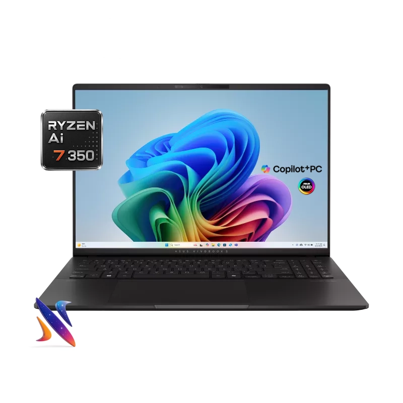 ASUS-VIVOOBOOK-M5606KA-NX1 لپ تاپ 16 اینچی ایسوس ASUS VivoBook S M5606KA Ryzen Ai 7-350 24GB 2TB Radeon 860M Graphics OLED 120Hz 3K - Image 1