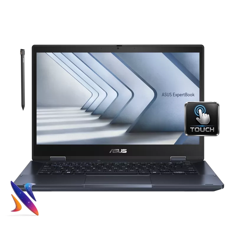 B3402FVA-NX1-02 لپ تاپ 14 اینچی لمسی ایسوس ASUS ExpertBook B3402FVA Core5-120U 8GB 1TB Intel R Graphics IPS Touch + Bag & Mouse - Image 1