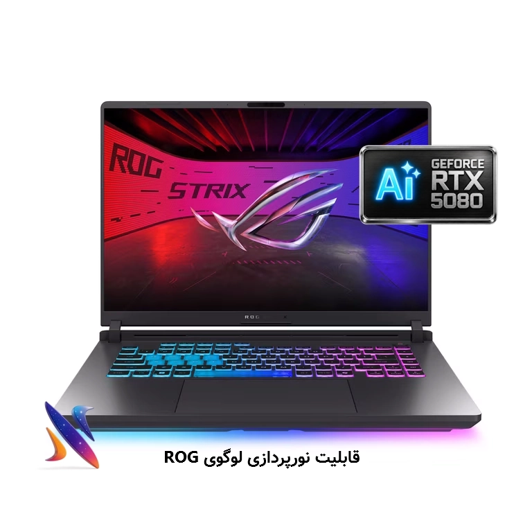 ASUS-ROG-G615LW-NX1 لپ تاپ 16 اینچی گیمینگ ایسوس Asus ROG Strix G615LW Core ULTRA9-275HX 32GB 1TB 16G-RTX5080 Nvidia Graphics 240Hz 2.5K VOLT GREEN - تصویر 1